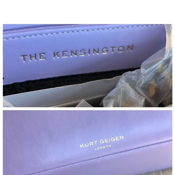KURT GEIGER SoHo Shoulder Bag  LILAC PURPLE large new with tag - Picture 9 of 17